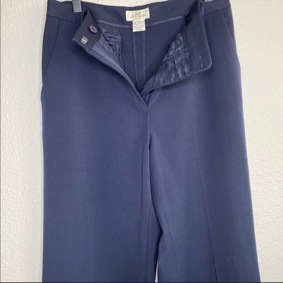 Brooks Brothers 346 wide leg navy trousers size 6 - Picture 3 of 6